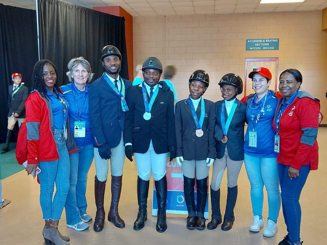 Despite having four soccer players and a coach go missing during this week’s 2022 Special Olympics Games in Orlando, Haitian athletes like these with the equestrian team have continued to compete and win medals.