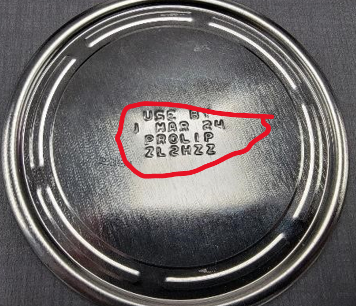 The recalled Enfamil Simply Plant-Based formula lot number can be found on top of the can.