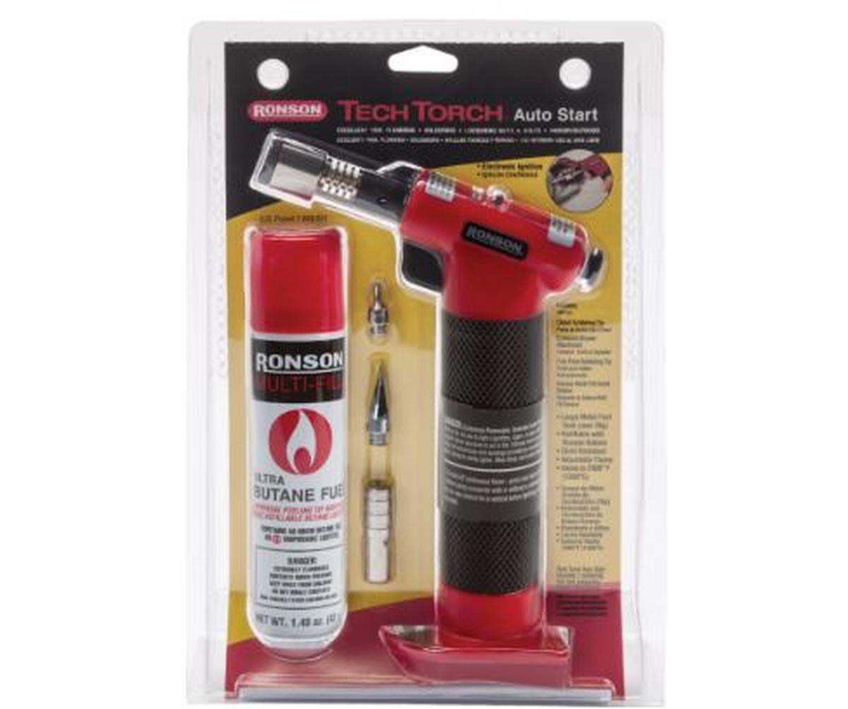 Ronson Tech Torch Auto Start in packaging