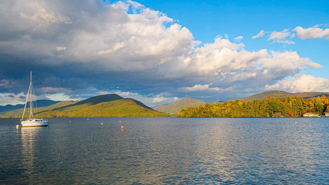 This photo shows Lake George. A mother and father were arrested in connection with leaving their baby alone at Lake George on June 18, New York State Police say.