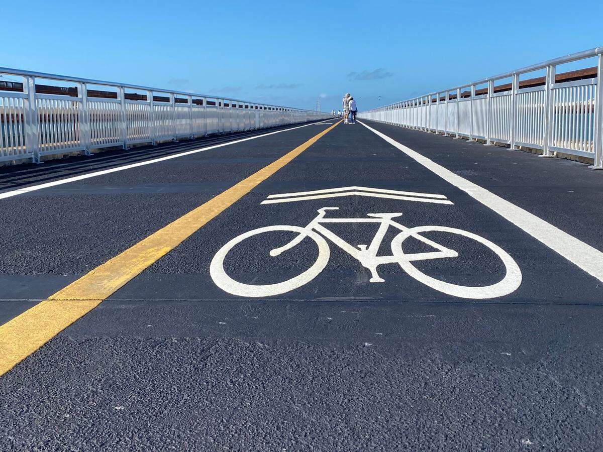 The Old Seven Mile Bridge in Marathon is a popular place for cyclists and runners.