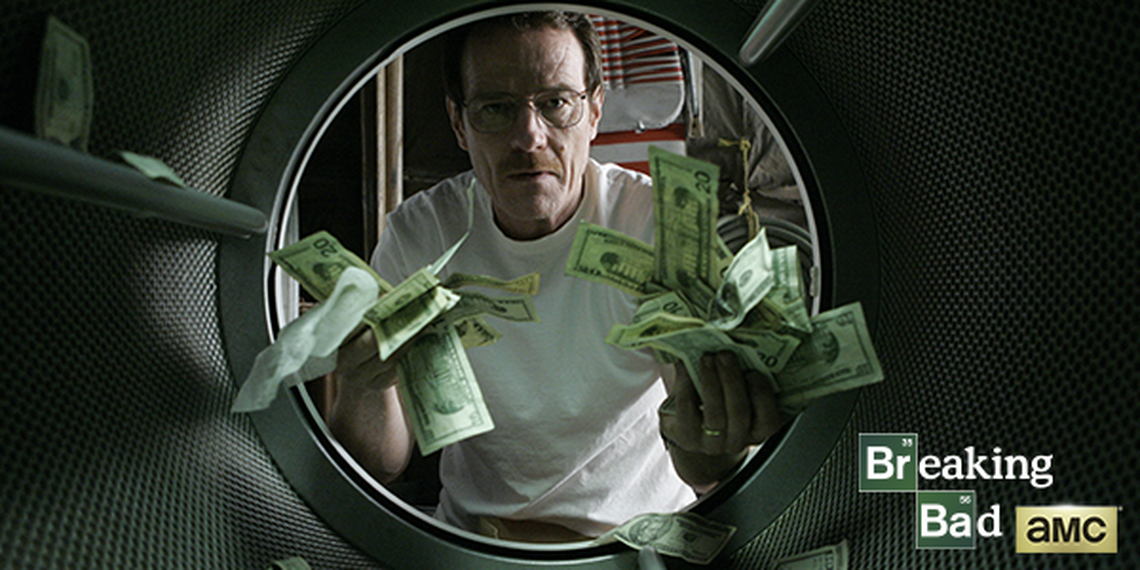 Television shows such as Breaking Bad use specially designed “prop money” to depict U.S. dollar bills on screen.