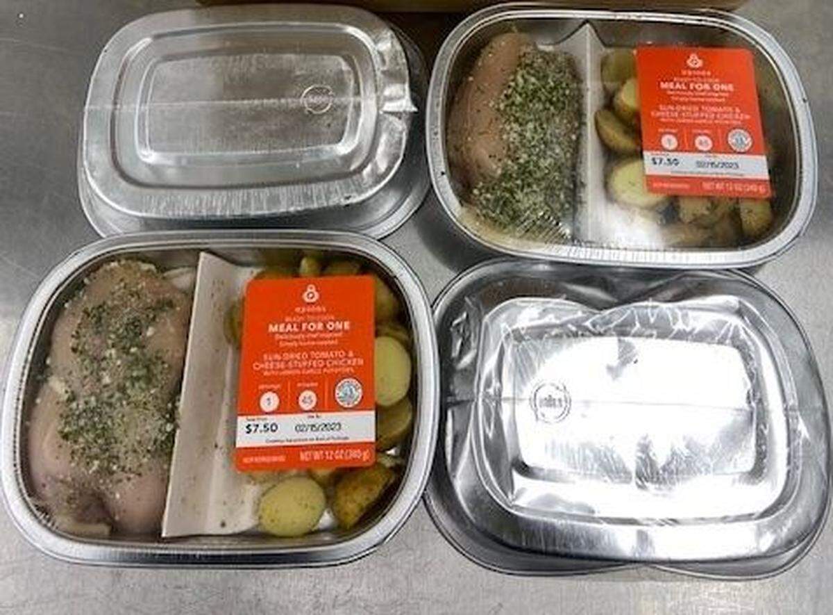 Apron’s Ready-to-Cook Meal For One Sun-Dried Tomato & Cheese-Stuffed Chicken with Lemon-Garlic Potatoes
