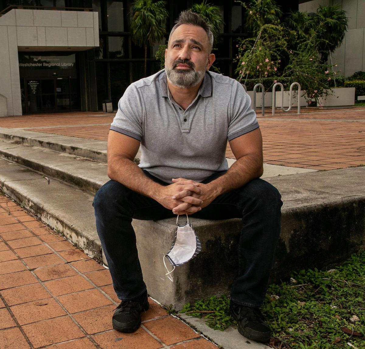Eli Sabatier says he is a Republican at heart, but voted for Joe Biden for president on November 3, 2020, at the Westchester Regional Library.