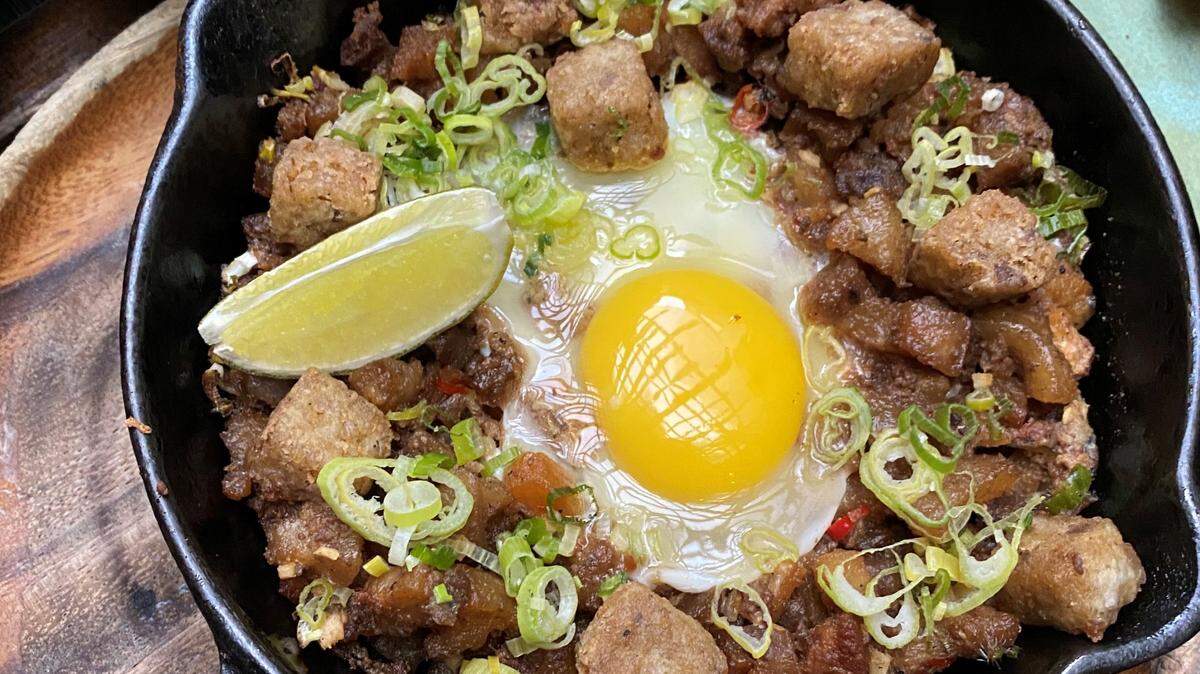 Sisig is one of the Filipino pork specialties you will find at the new Jeepney restaurant.