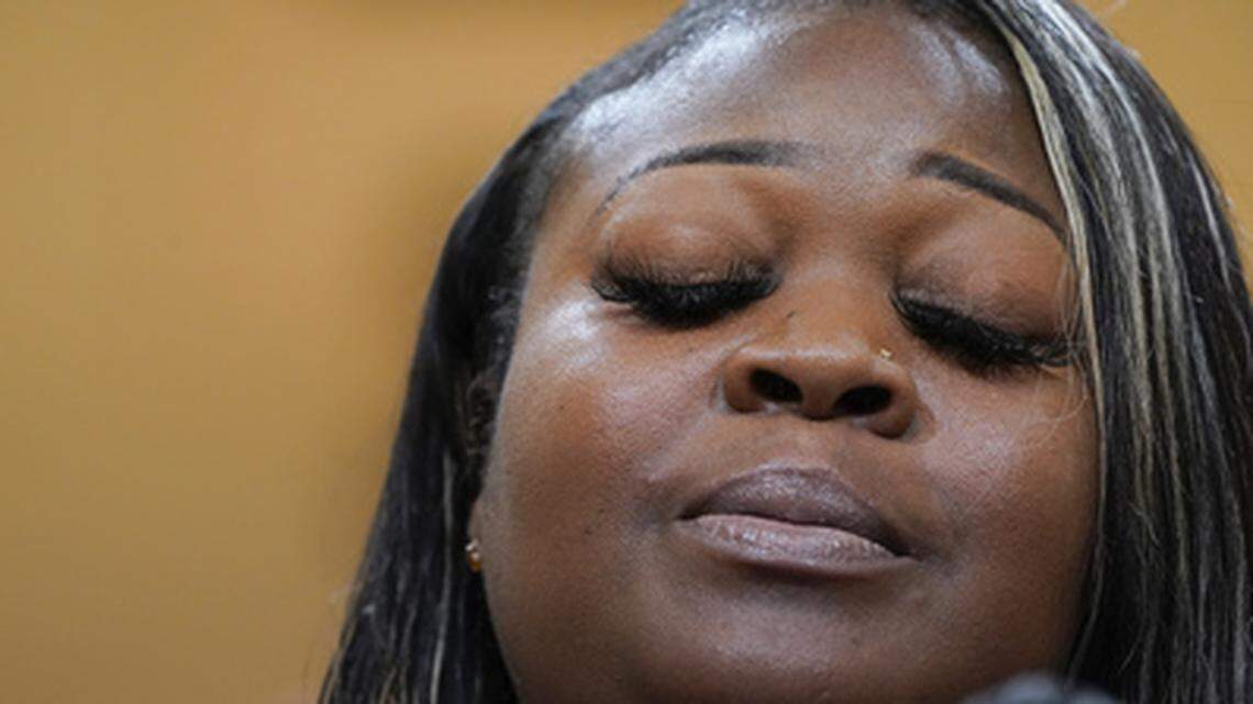 Wandrea “Shaye” Moss, a former Georgia election worker, testifies before the House select committee investigating the Jan. 6 attacks on the U.S. Capitol.