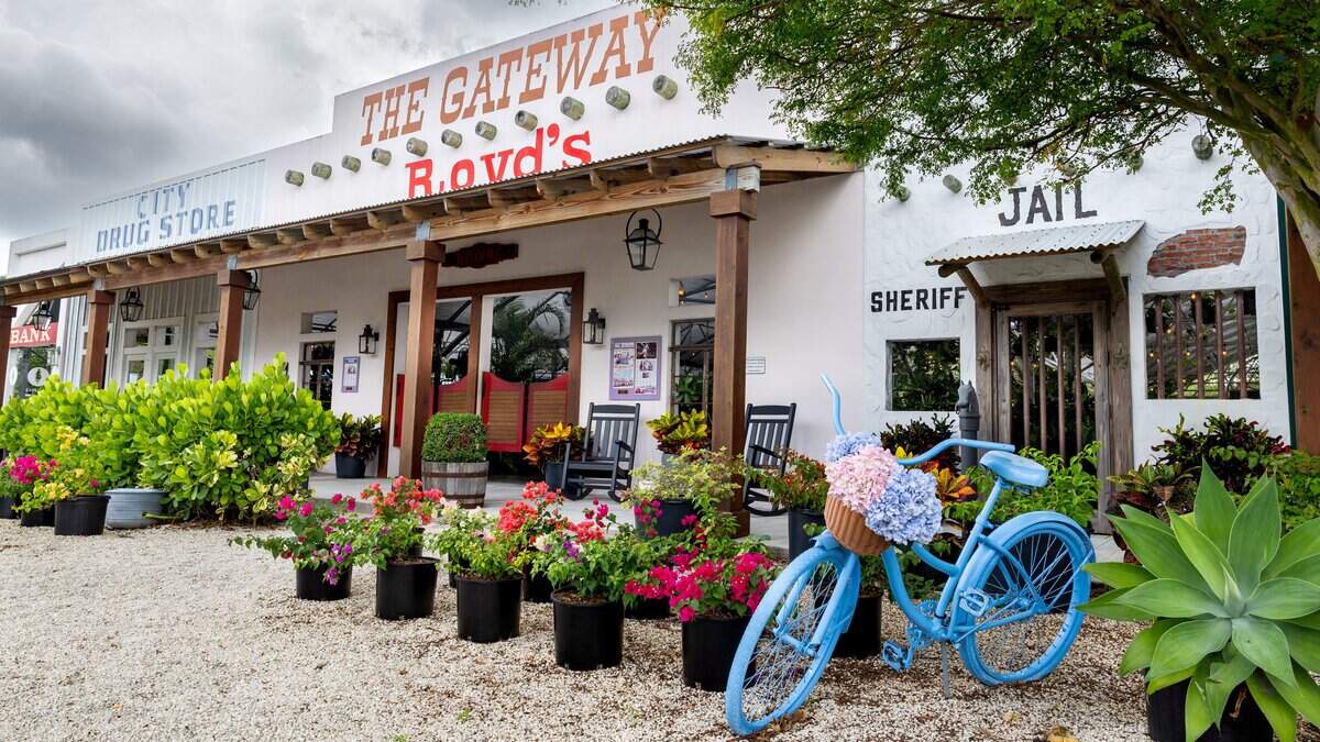 The storefront of Royd’s at Gateway Nursery and Farms in the Miami Redland Agritourism District in Miami, Fla., on Friday, May 29, 2026. As part of the ordinance, farmers can convert up to 5% of their parcel for agritourism structures.