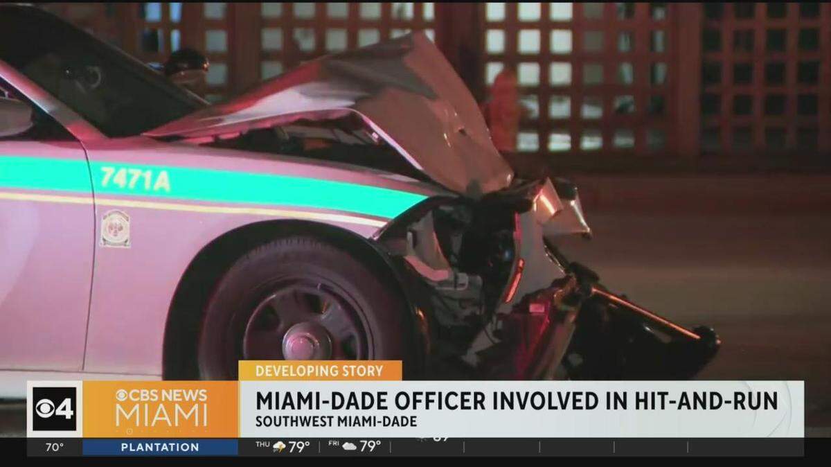 A man was arrested after colliding with a Miami-Dade police cruiser and fleeing the scene on Wednesday, Jan. 17, 2024, cops said.
