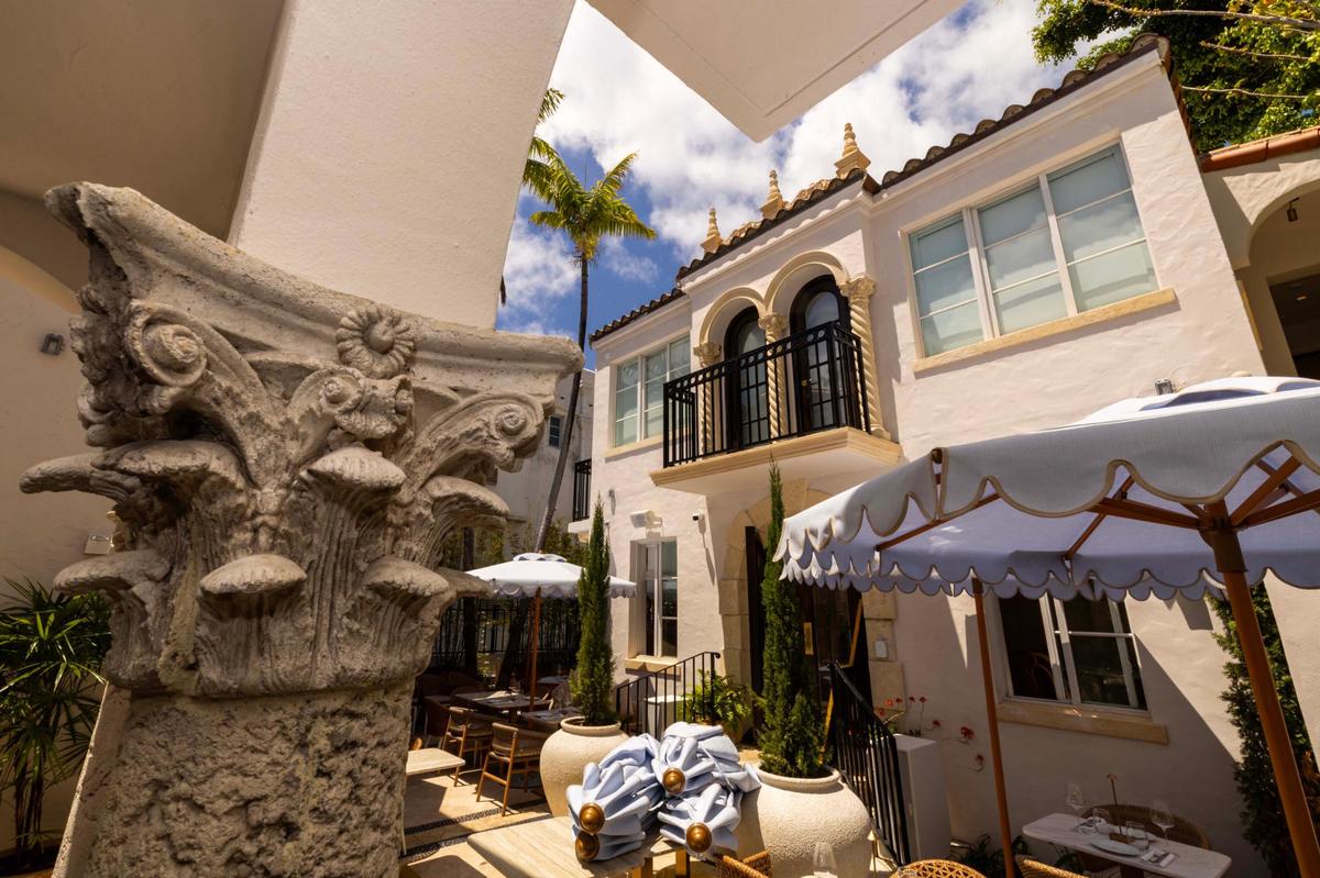 An interior shot of Donatella on Thursday, May 1, 2025, in Miami Beach, Fla.