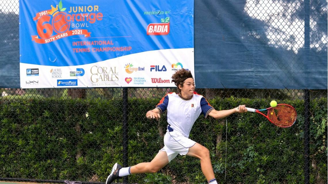 Deerfield Beach native Darwin Blanch won his semifinal match over Valentin Garay 6-2, 6-4 and is in Tuesday’s 8 a.m. final of the Junior Orange Bowl International Championships at the Biltmore Tennis Center against Colombian Alejandro Arcila.