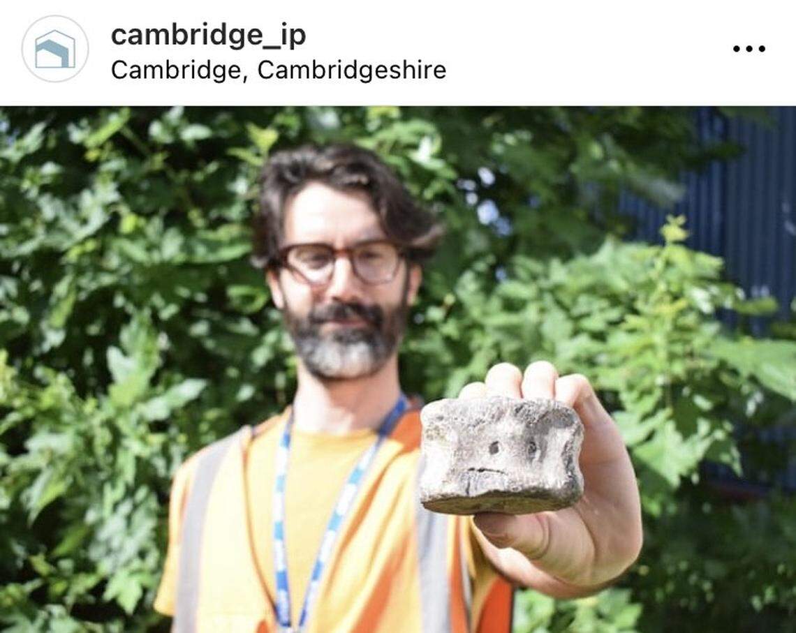 The fossil was discovered alongside Roman era burial sites.