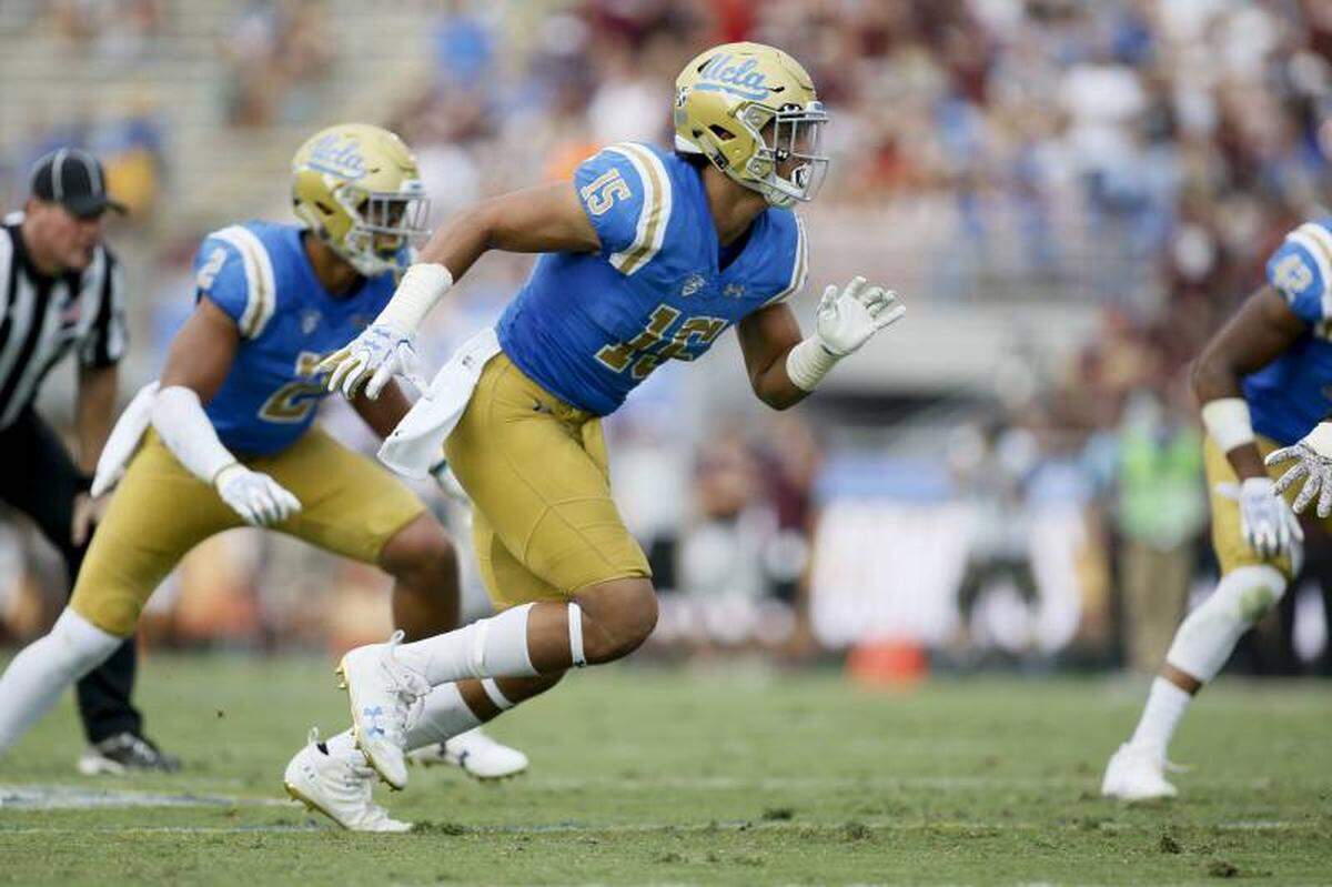 Former UCLA five-star recruit Jaelan Phillips announced last week that he is transferring to UM. (Photo courtesy of Daniel Moloshok)