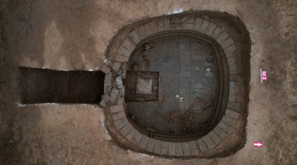 The Tang tombs were either square with rounded corners or circular, officials said.