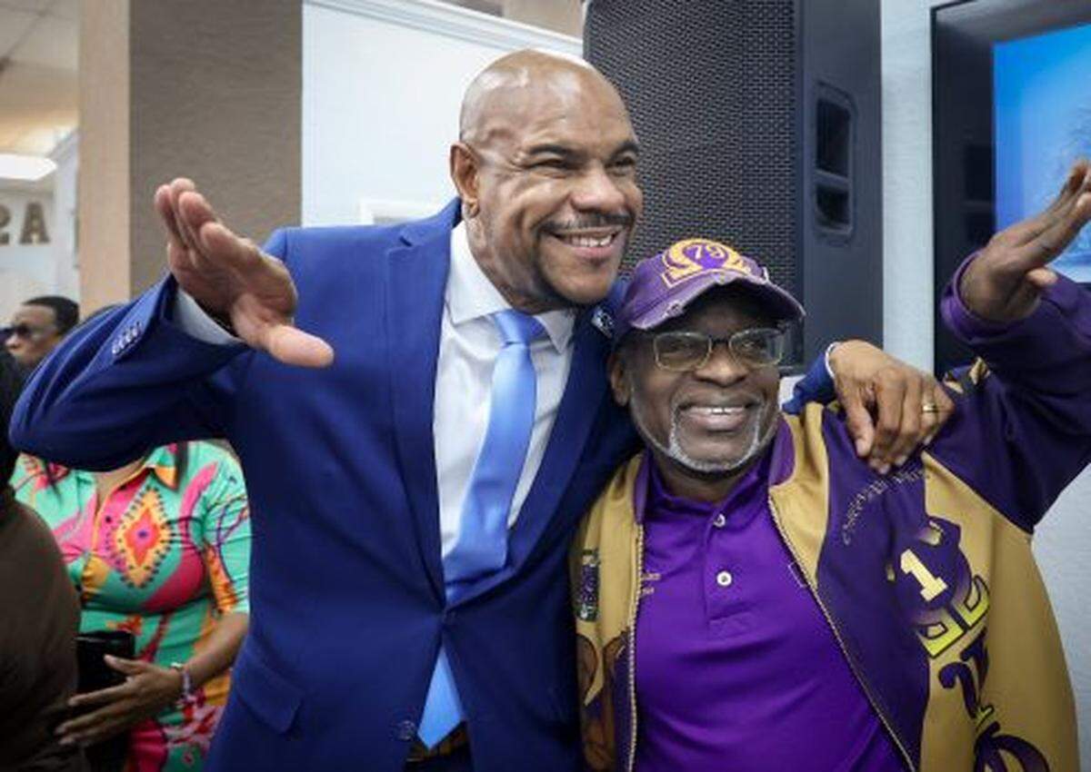 Paul Wilson, son of Congresswoman Frederica S. Wilson, launched his bid to run for a council seat in Miami Gardens on Tuesday, February 10, 2026, at the event space Oasis in Miami Gardens, Florida.