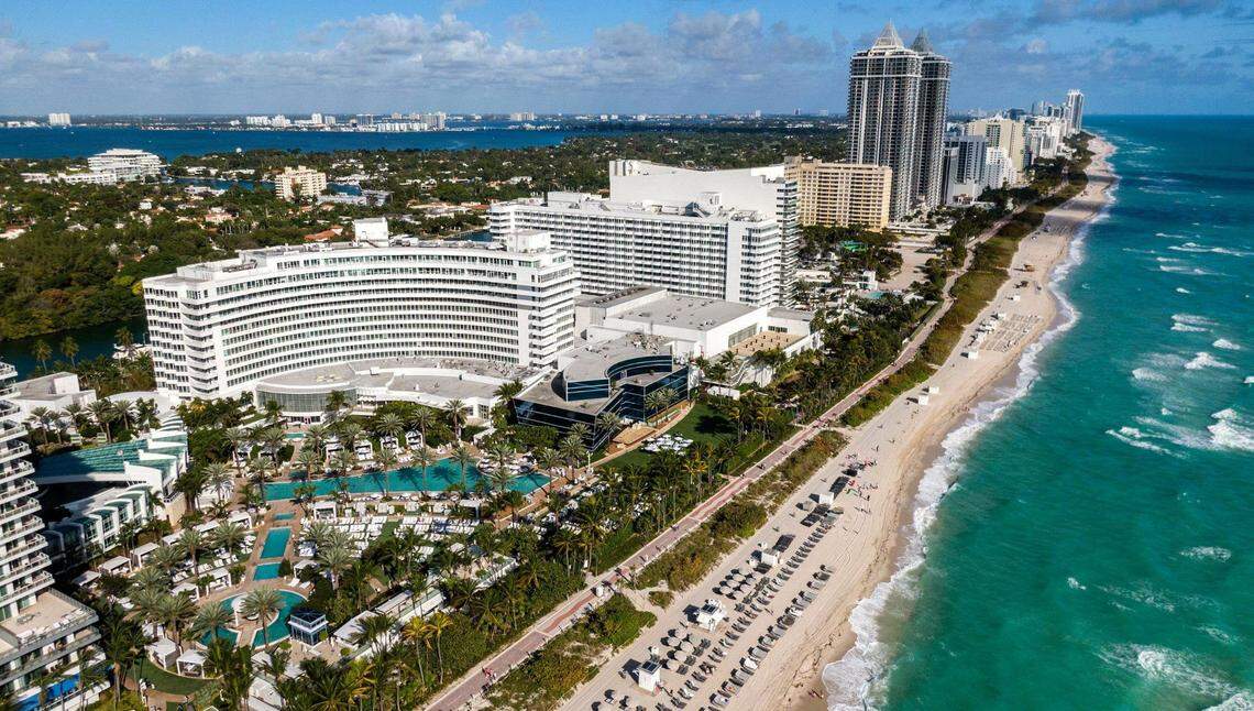 The Fontainebleau Hotel is pictured in 2022.