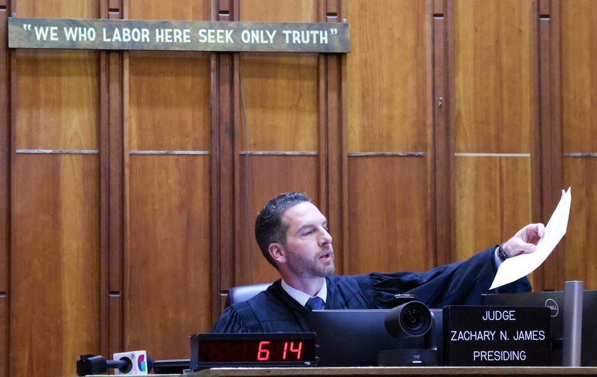 Judge Zachary M. James sets trial date after the charges against Neha Gupta, an Oklahoma pediatrician, was reduced from first-degree murder during her arraignment in Courtroom 4-5, on Thursday, August 7, 2025.