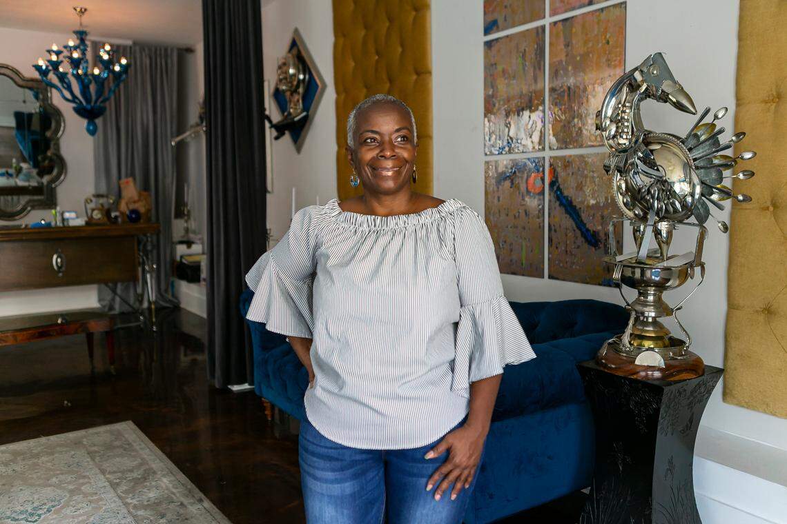 Kristin Kitchen, owner of the restored Dunns and Josephine Hotel in Miami’s Overtown neighborhood, pictured in August, when she partnered with the Miami-Dade County Homeless Trust to house people at risk of becoming infected with the COVID-19 virus.