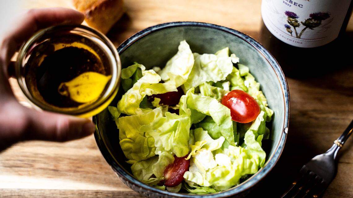 Julie Hirschhorn’s balsamic vinaigrette will enliven any salad.