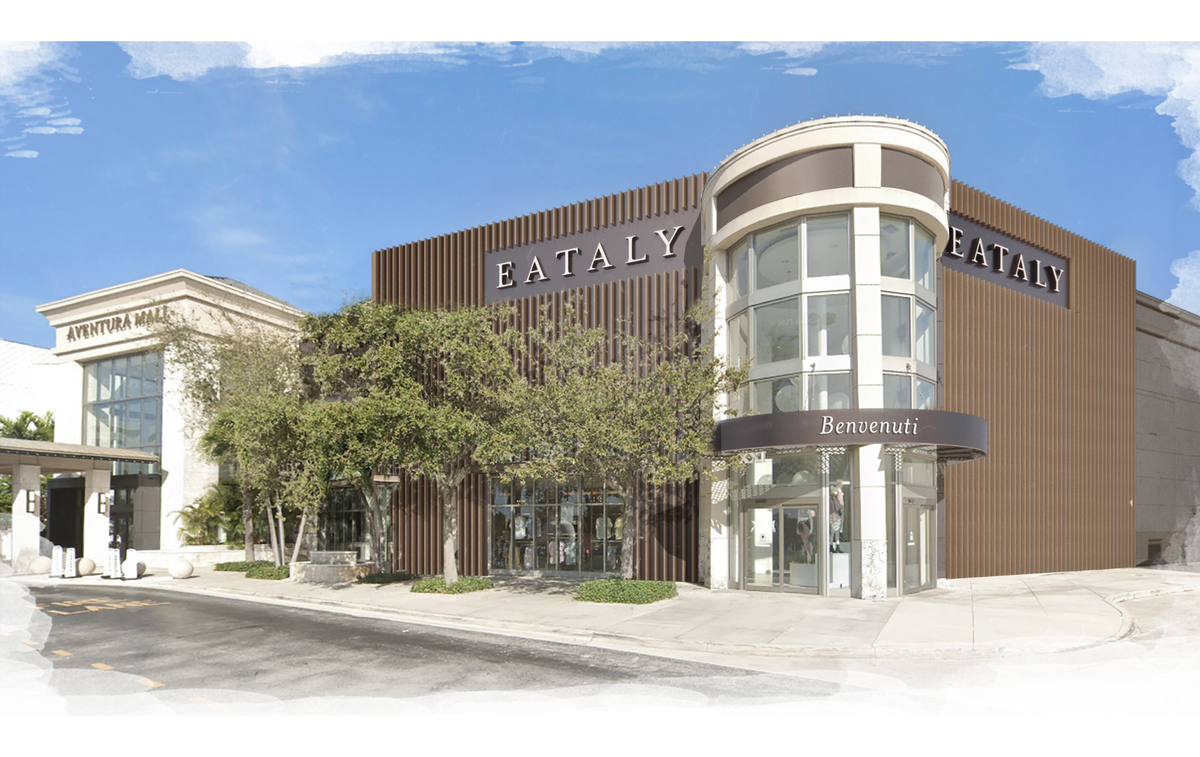 A rendering of Eataly Aventura, which is located at the Aventura Mall.