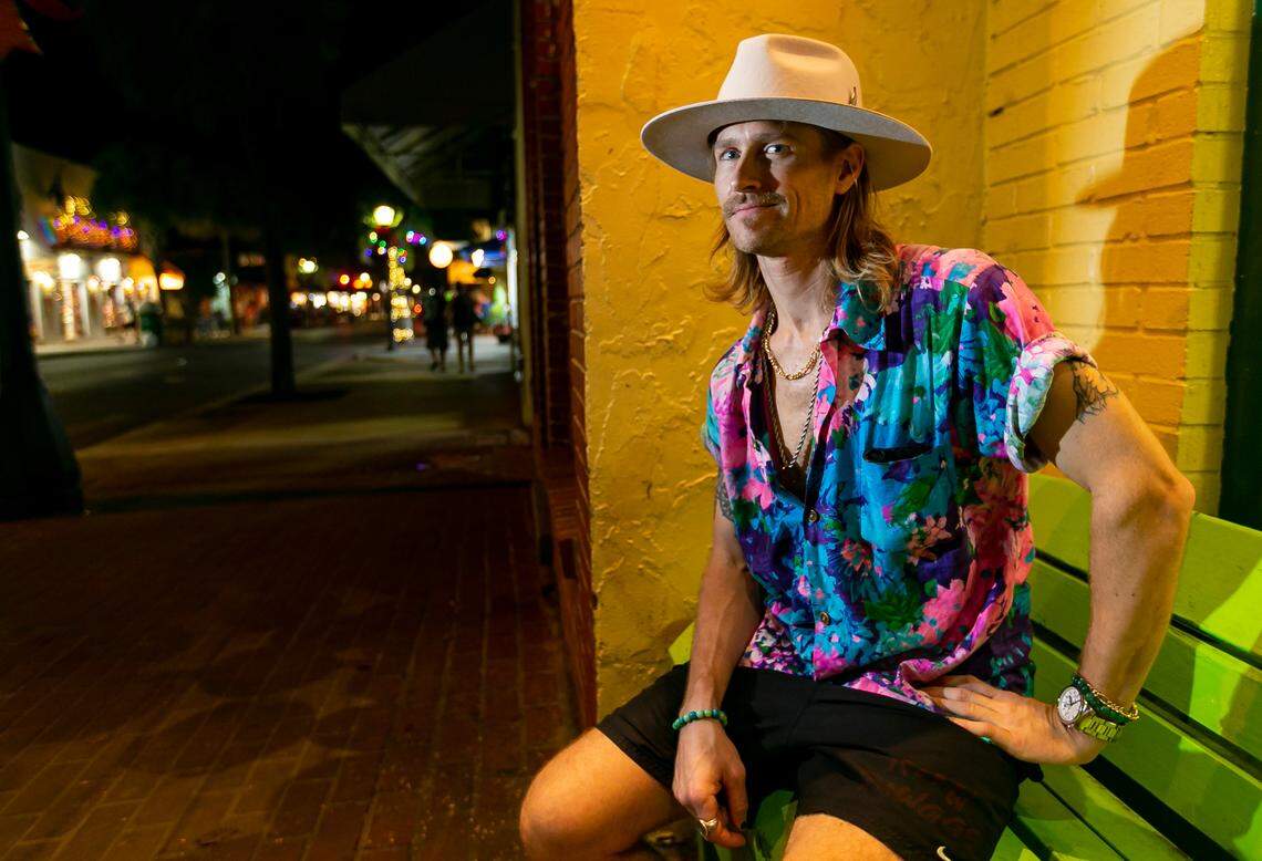 David Bryce Warren is photographed outside of Key Lime Pie Bakery in Key West on Sunday, Dec. 12, 2021.