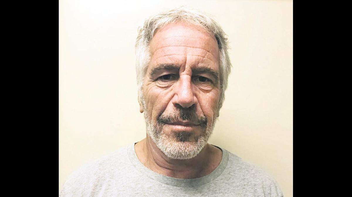 A mugshot of Jeffrey Epstein from March 28, 2017.