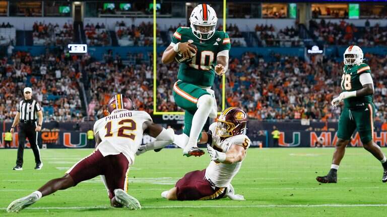 No. 6 Miami Hurricanes make quick work of Central Michigan to improve to 4-0
