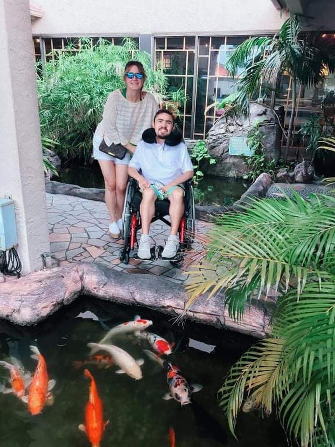 Ana Ortiz and Luis Bermúdez on one of their excursions together. Both perished in the Surfside building collapse, police say.