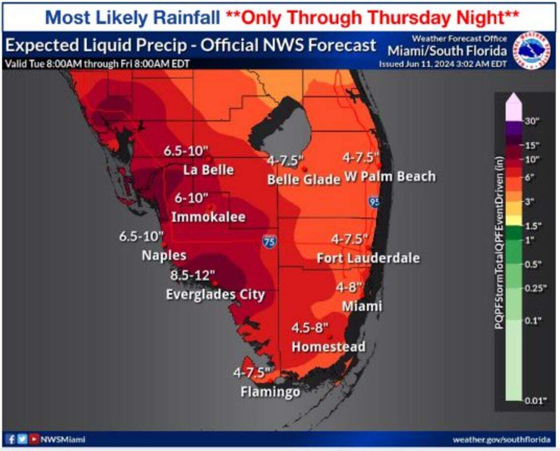 Tropical disturbance to bring foot of rain to Southern Florida | Miami ...