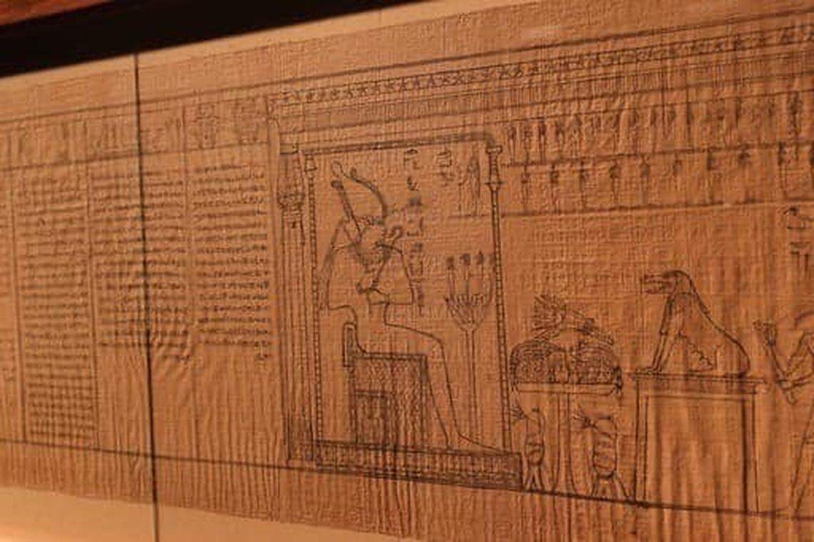 Another section of the restored papyrus.
