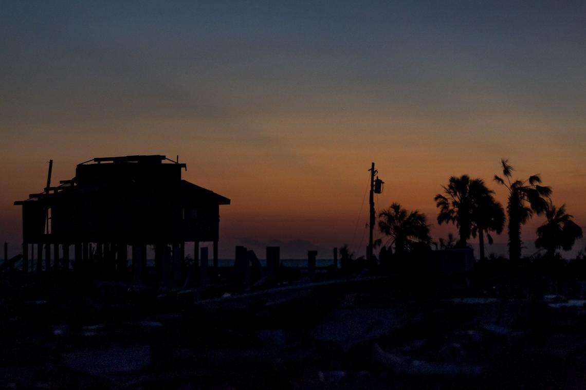 What remains of a waterfront home in Mexico Beach, Florida one week after Hurricane Michael devastated the area leaving tens of thousands without shelter, power and food.