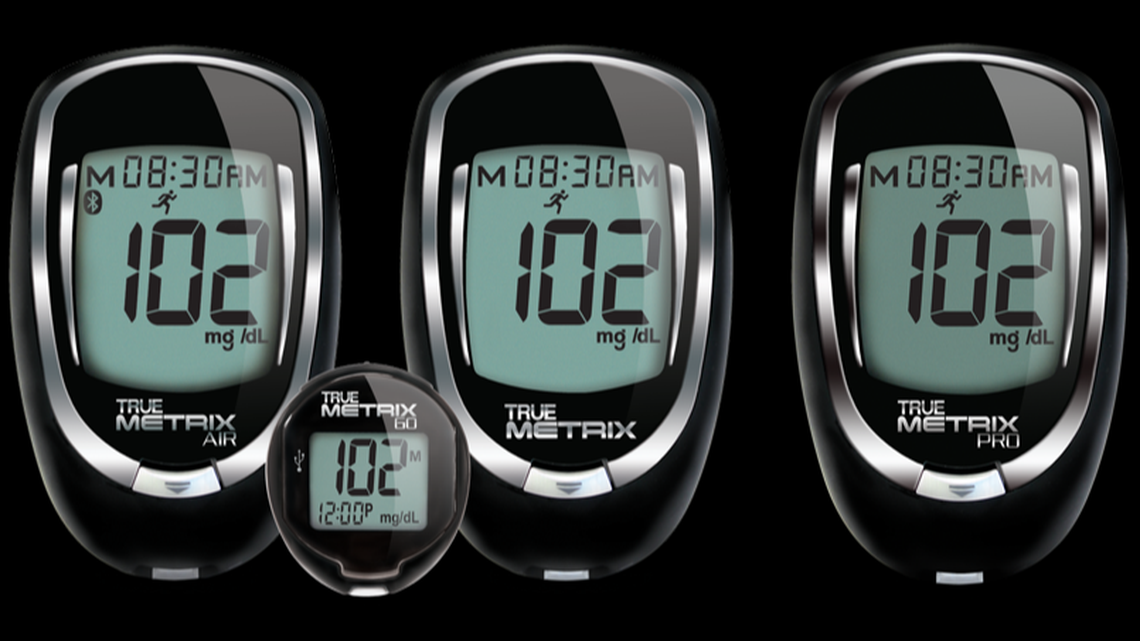 True Metrix Air, True Metrix Go, True Metrix and True Metrix Pro Blood Glucose Monitoring Systems.