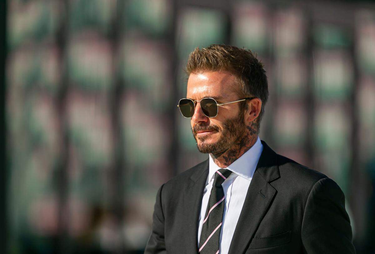 Inter Miami co-owner David Beckham leaves the field after the conclusion of his team’s MLS soccer match against New York City FC at DRV PNK Stadium on Saturday, October 30, 2021, in Fort Lauderdale, Florida. Inter Miami lost 3 to 1.
