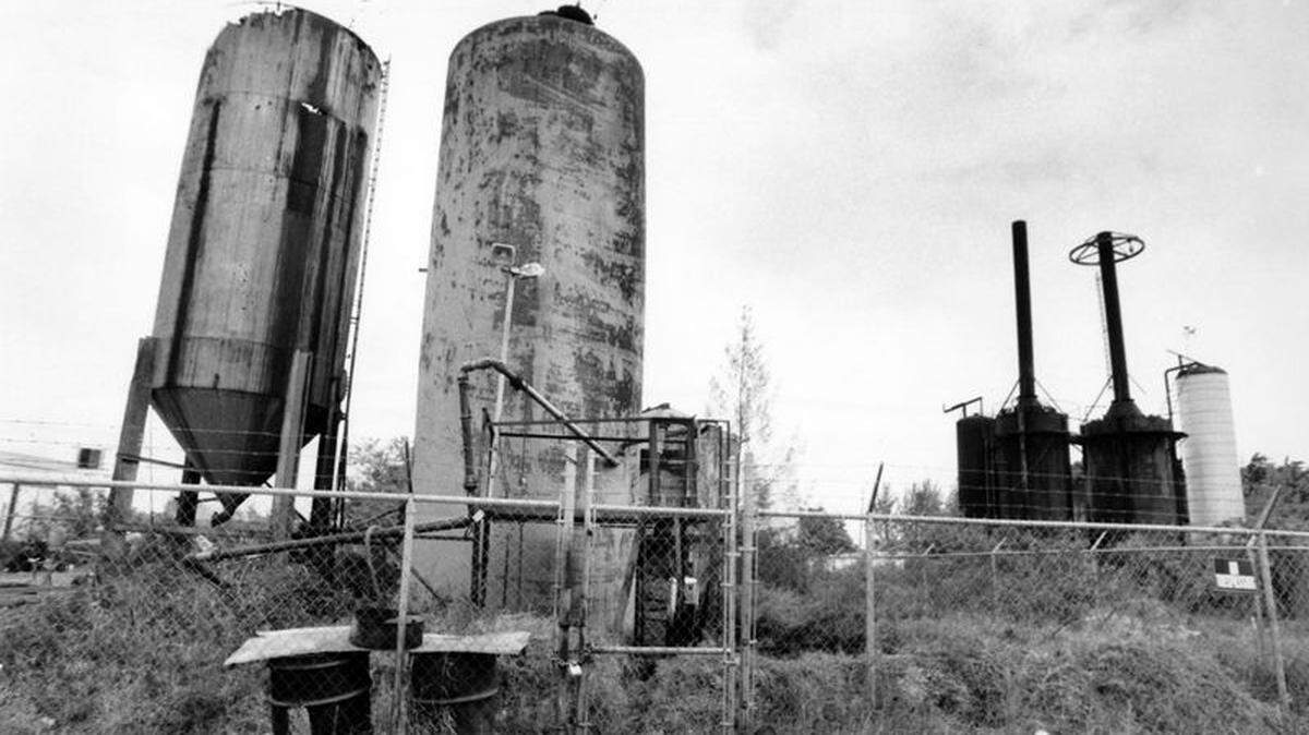 A historical photo of Petroleum Products Corp., a former oil waste recycling company at 3130 SW 19th St. in Pembroke Park, that is currently on an EPA list of sites that need immediate cleanup attention.