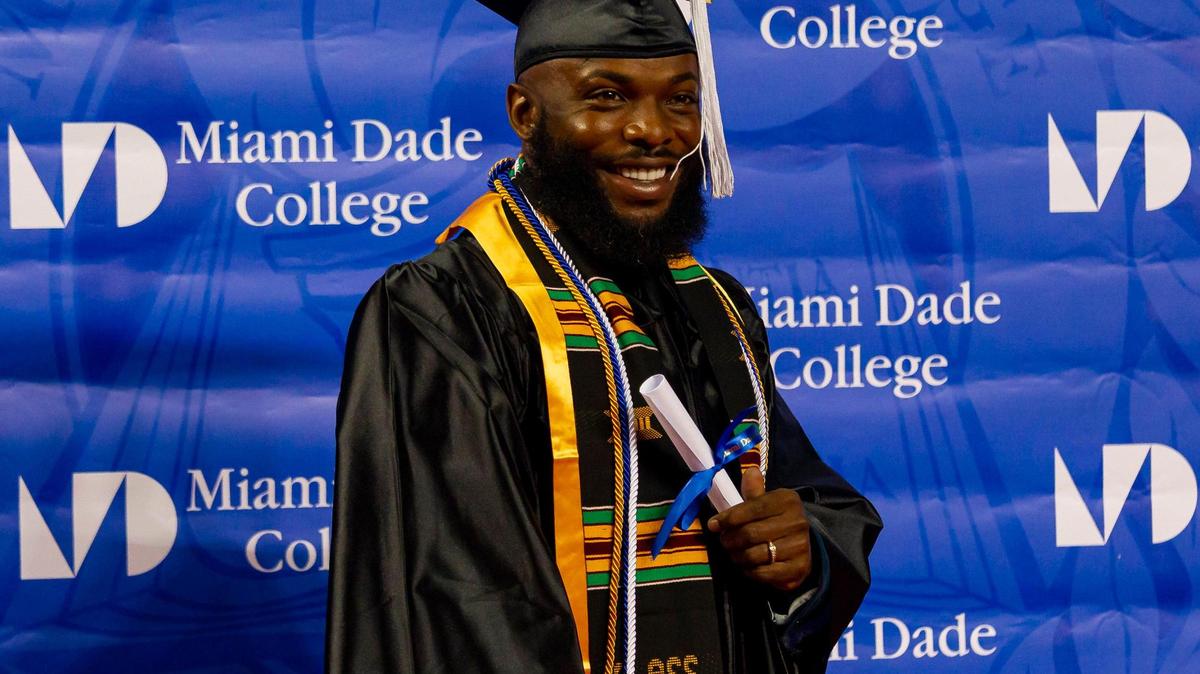 Miami Dade College graduated 14,000 on May 1 at loanDepot park in Miami.