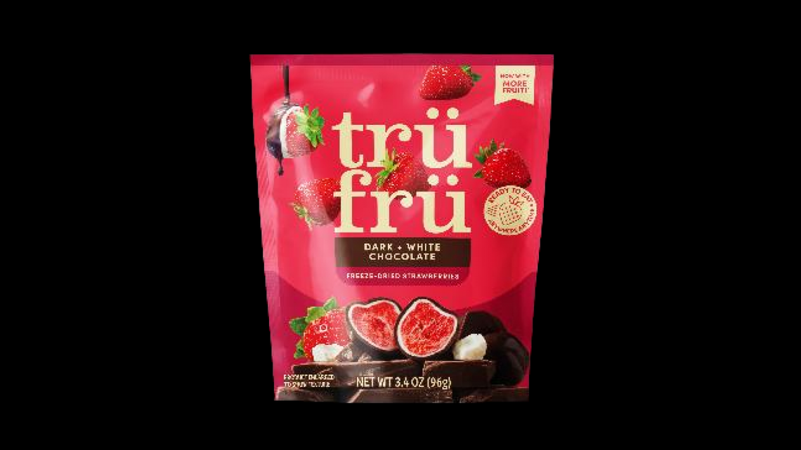 Tru Fru Freeze Dried Strawberries in Dark & White Chocolate