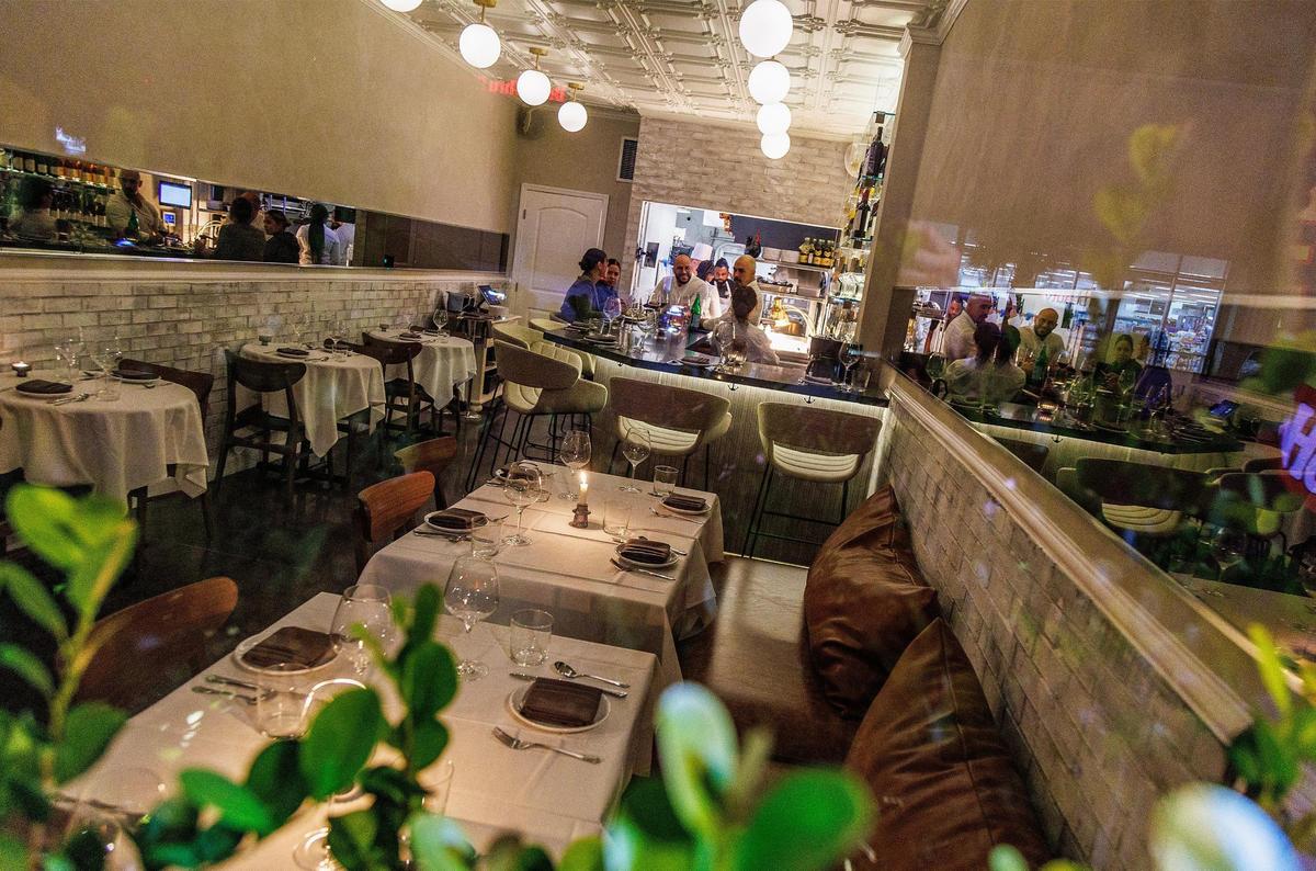 The interior of Grand Central, Nuno Grullon’s new restaurant in Miami.