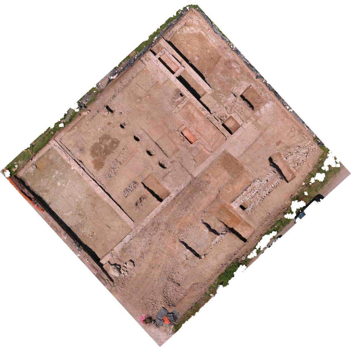 The winery is on one end of an extensive Roman site.