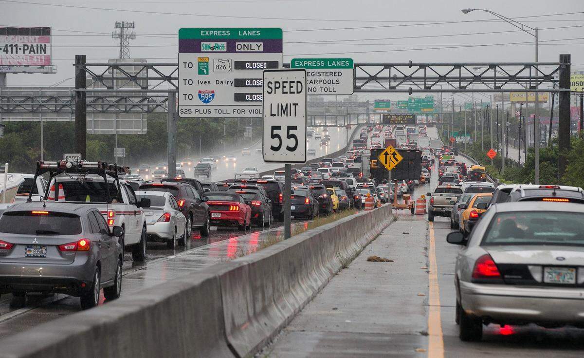 Driving in Miami, especially in the rain, is what we like to refer to as not fun at all.