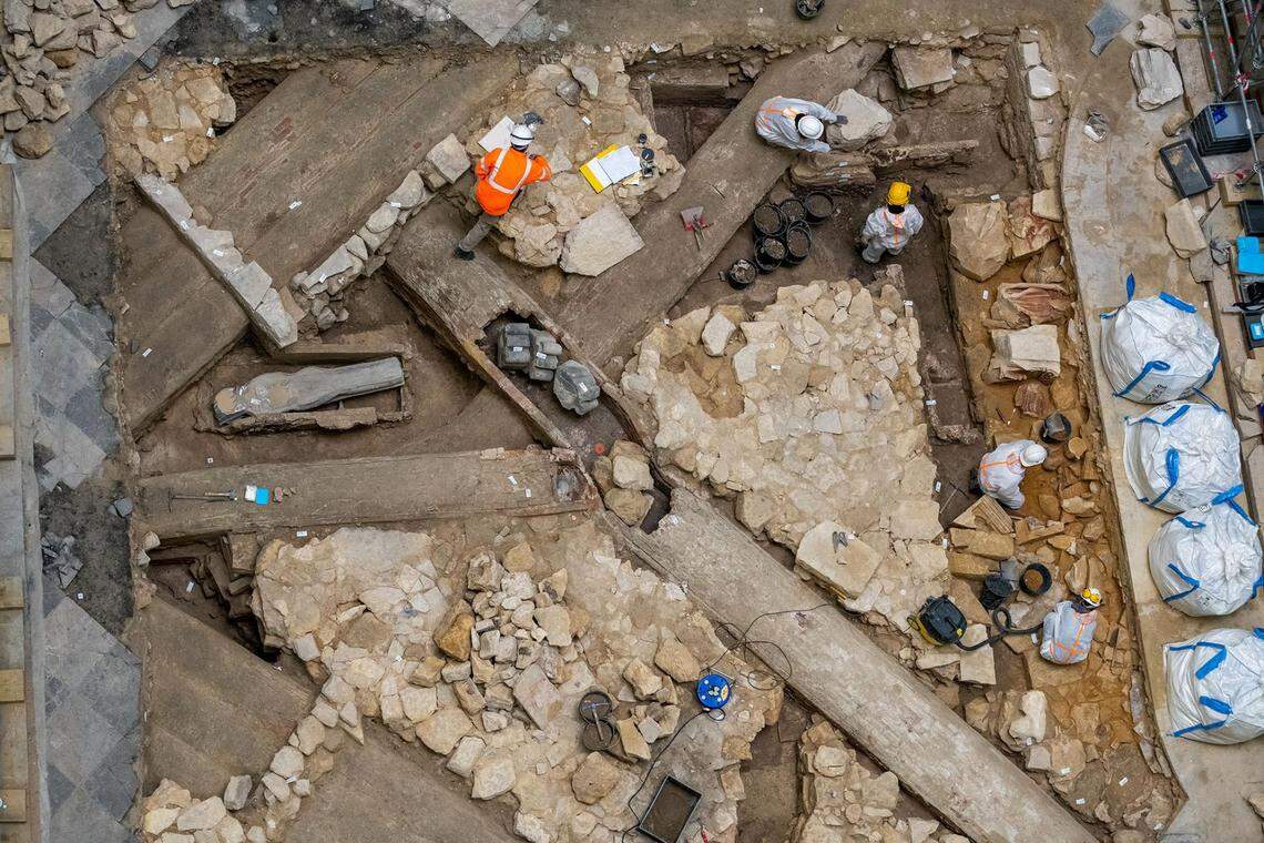 Burials were found throughout the cathedral, including those belonging to lay people and members of the clergy, officials said.