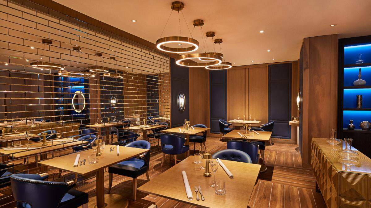 The Tambourine Room by Tristan Brandt is located inside the Carillon Miami Wellness Resort.