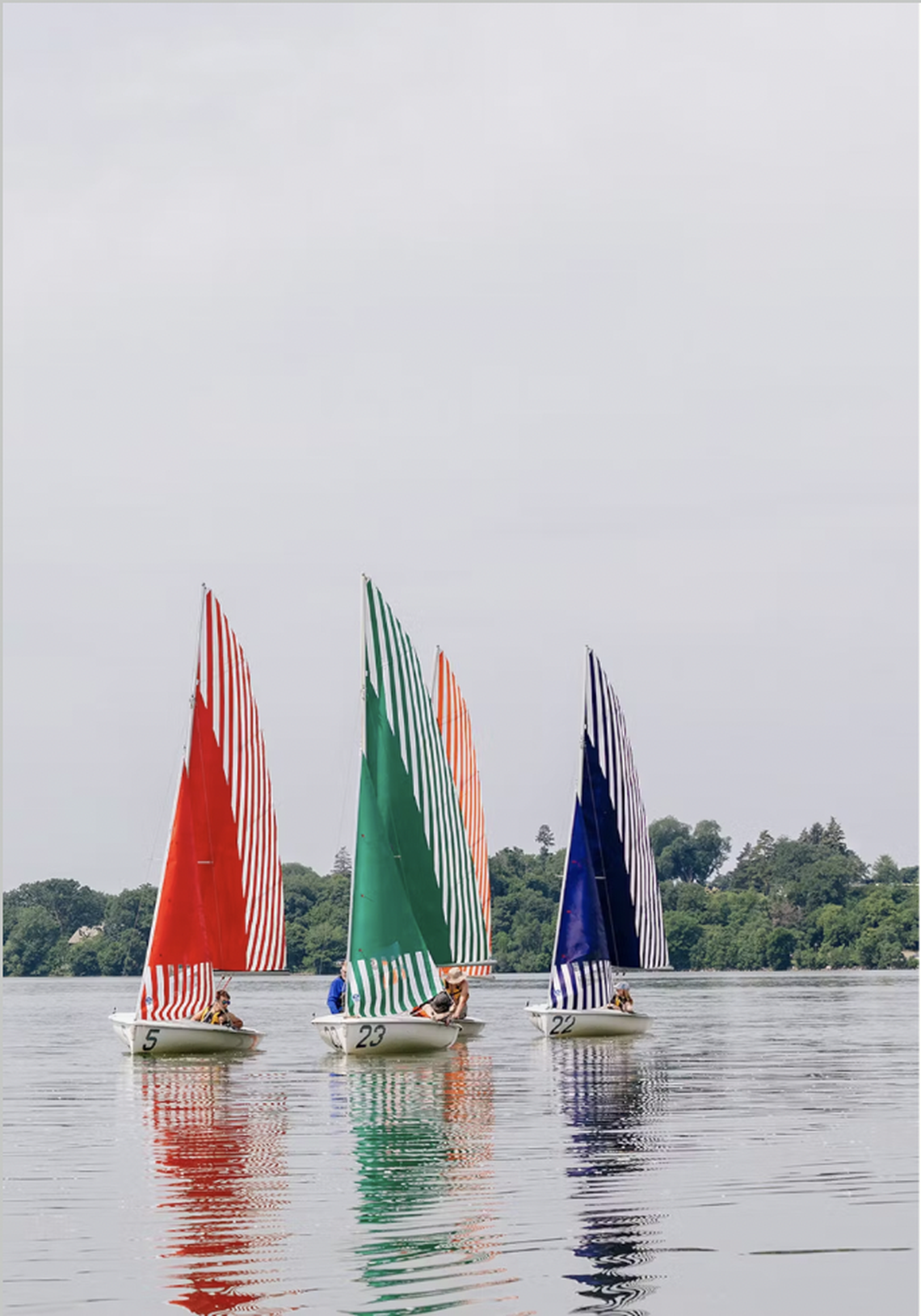 A flotilla of sailboats flying striped sails will grace Biscayne Bay on Dec. 3 about 2 p.m.