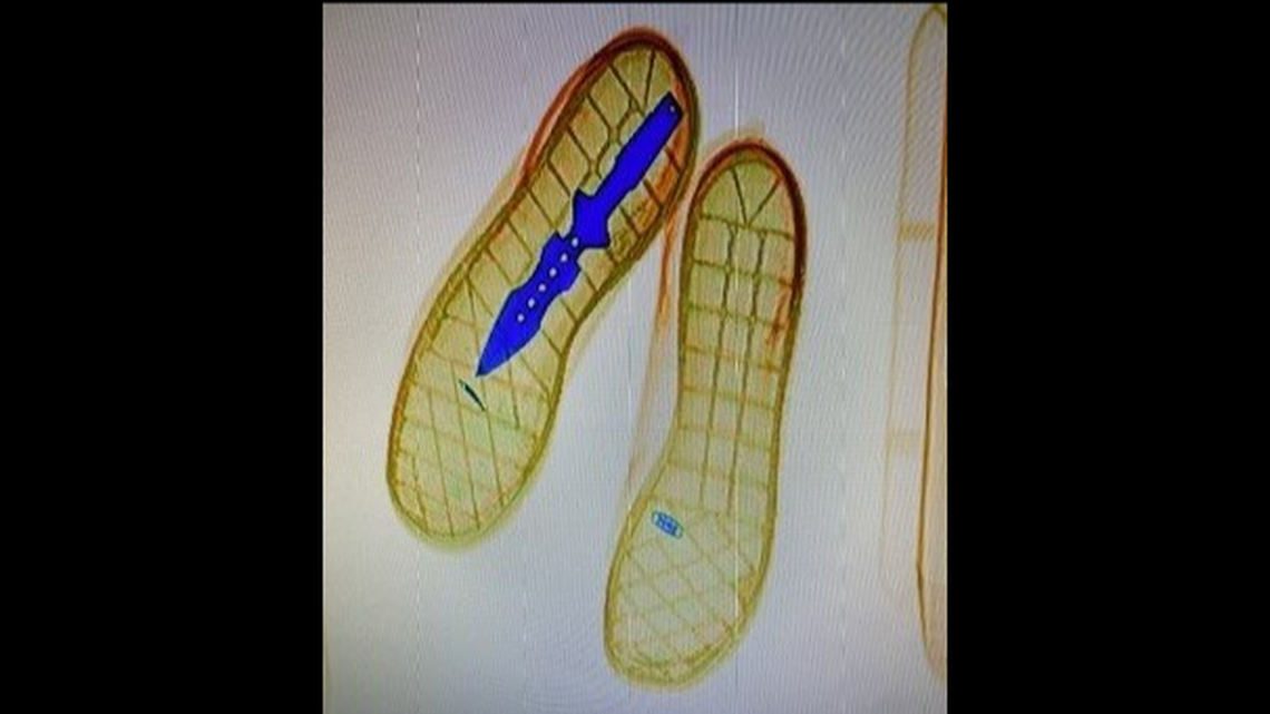 A Volusia sheriff’s deputy conducting security screenings at the Volusia County Courthouse in DeLand discovered a dagger hidden in the sole of a man’s shoe, officials say.
