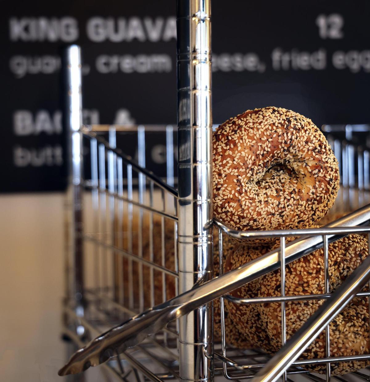 El Bagel offers six distinctive hand rolled bagels at its new location in Coconut Grove. The bagels will be made in the MiMo shop and brought to the Grove daily.