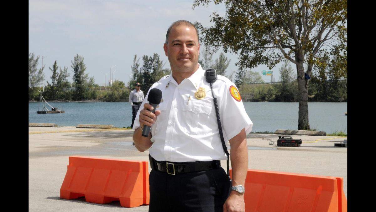 After 21 years as a firefighter/paramedic for Miami-Dade Fire Rescue, Father Elkin retired four years early to pursue God’s call to the priesthood.