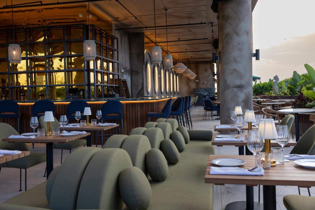 Another view of the patio at La Ferneteria restaurant in Wynwood.