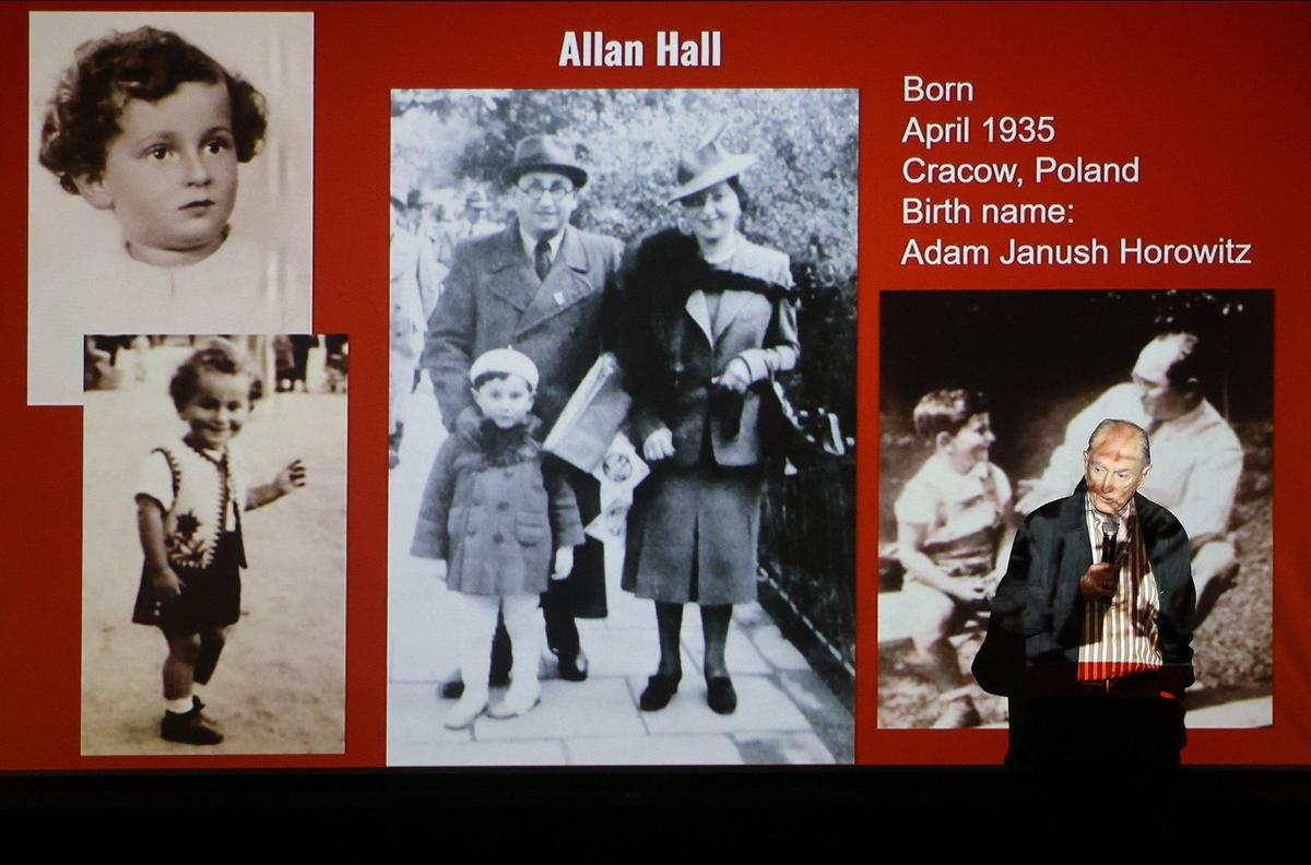 Holocaust survivor Allan Hall shares personal stories about his and his family’s experience during the Holocaust with 7th and 8th Ransom Everglades students. The Holocaust Memorial Miami Beach and 3GMiami organized third and fourth-generation relatives of survivors to speak to students on International Holocaust Remembrance Day.