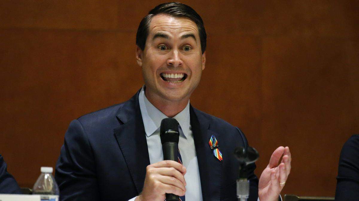 Candidate for governorr Chris King speaks as the Democratic Progressive Caucus of Florida hosts a Gubernatorial Candidate Forum at the Diplomat Beach Resort in Hollywood on Saturday, June 17, 2017.