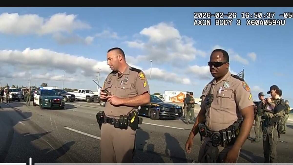 Dashcam shows FHP trooper ram speeding truck into innocent motorist at 90 mph