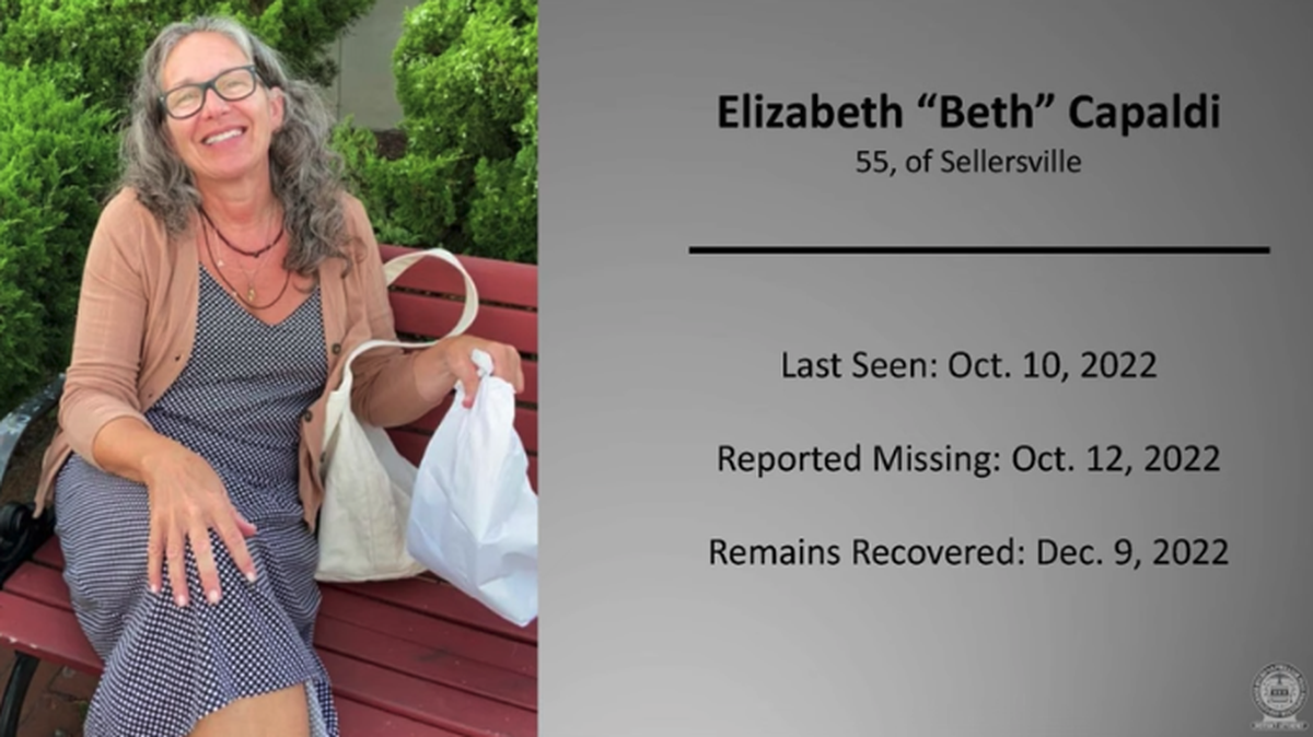 Elizabeth “Beth” Capaldi was killed, and her husband, Stephen Capaldi, has been charged, cops say.