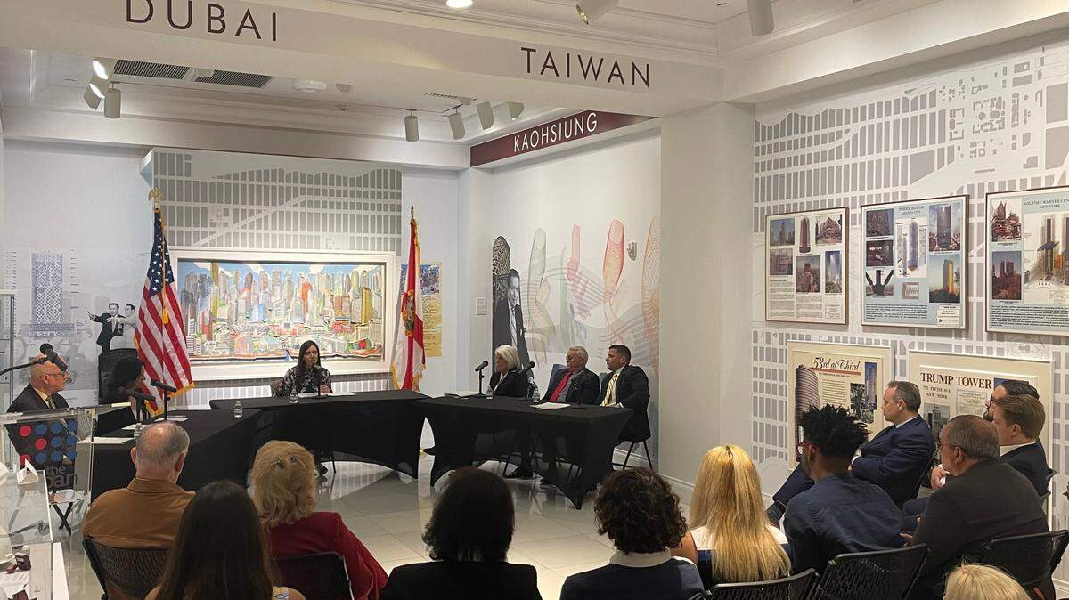 Florida Lt. Gov. Jeanette Nuñez led a panel with several Cuban exiles at the American Museum of the Cuban Diaspora in Miami on March 20, 2023.